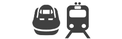 電車でお越しの方
